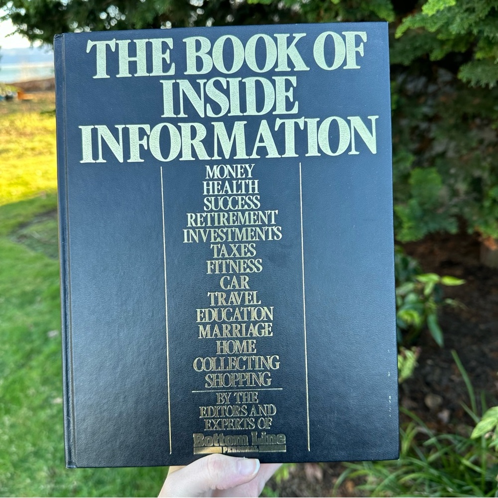The Book of inside information by Bottom Line Editors Hardcover Seventh Printing